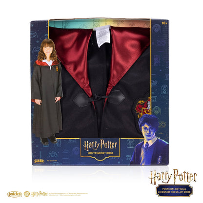 Premium Harry Potter Gryffindor Hogwarts Official Robe Dress Up Cosplay Wizarding World Pretend and Play for Child Ages 10 Years and Up Unisex Fit