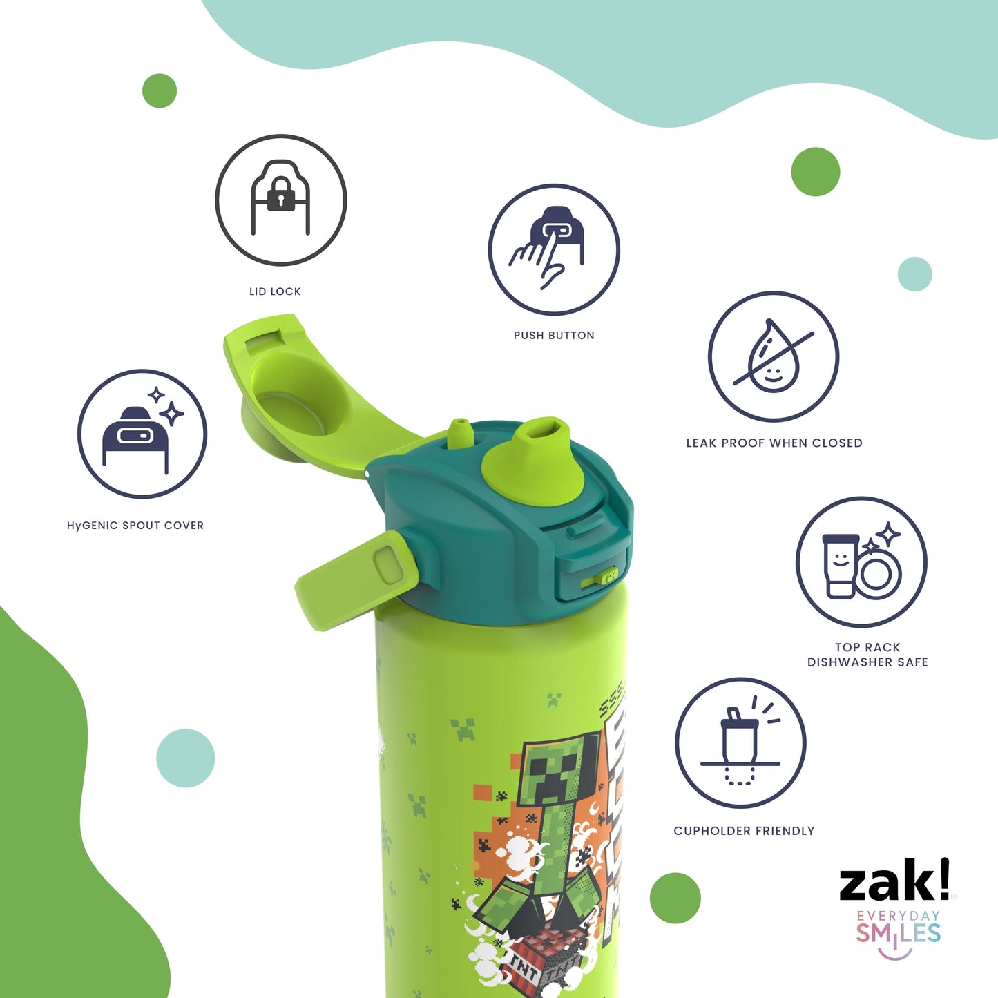 Premium reusable water bottle for everyday hydration.