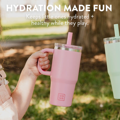 YAYA My First Travel Tumbler for Toddlers 3+ with Reusable Straw and Spill-Safe Lid, 12oz
