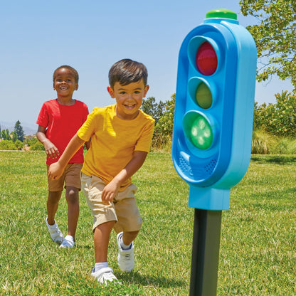 Colorful kids outdoor play equipment for active backyard fun and physical play for toddlers and young children.