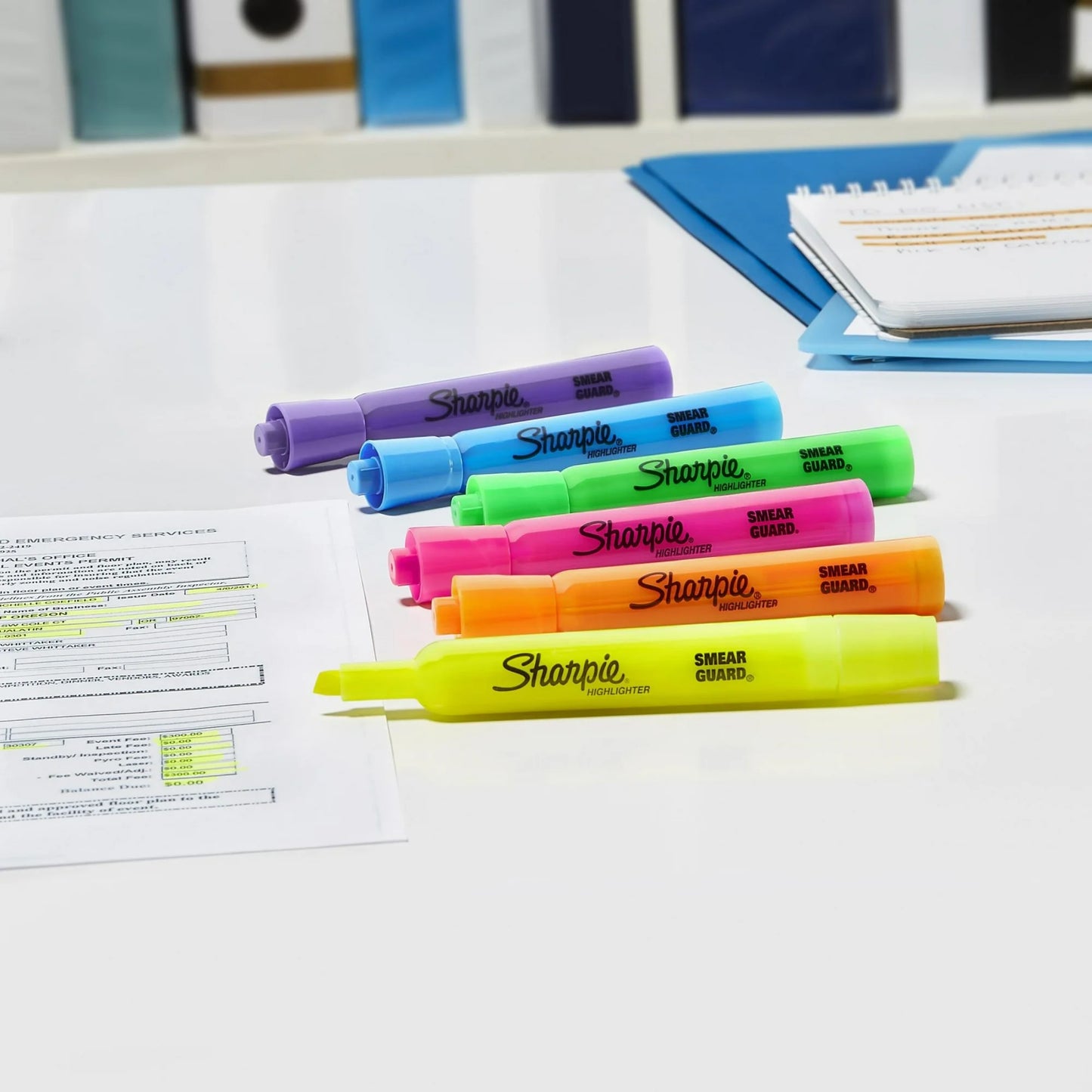 Sharpie Tank-Style Highlighters, Chisel Tip, Assorted, 4 Count