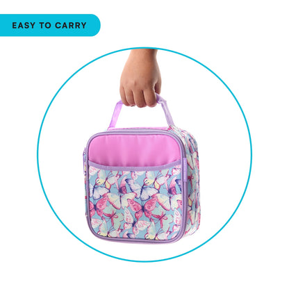 Arctic Zone Lunch Box Combo with Thermal Insulation, Watercolor Butterflies