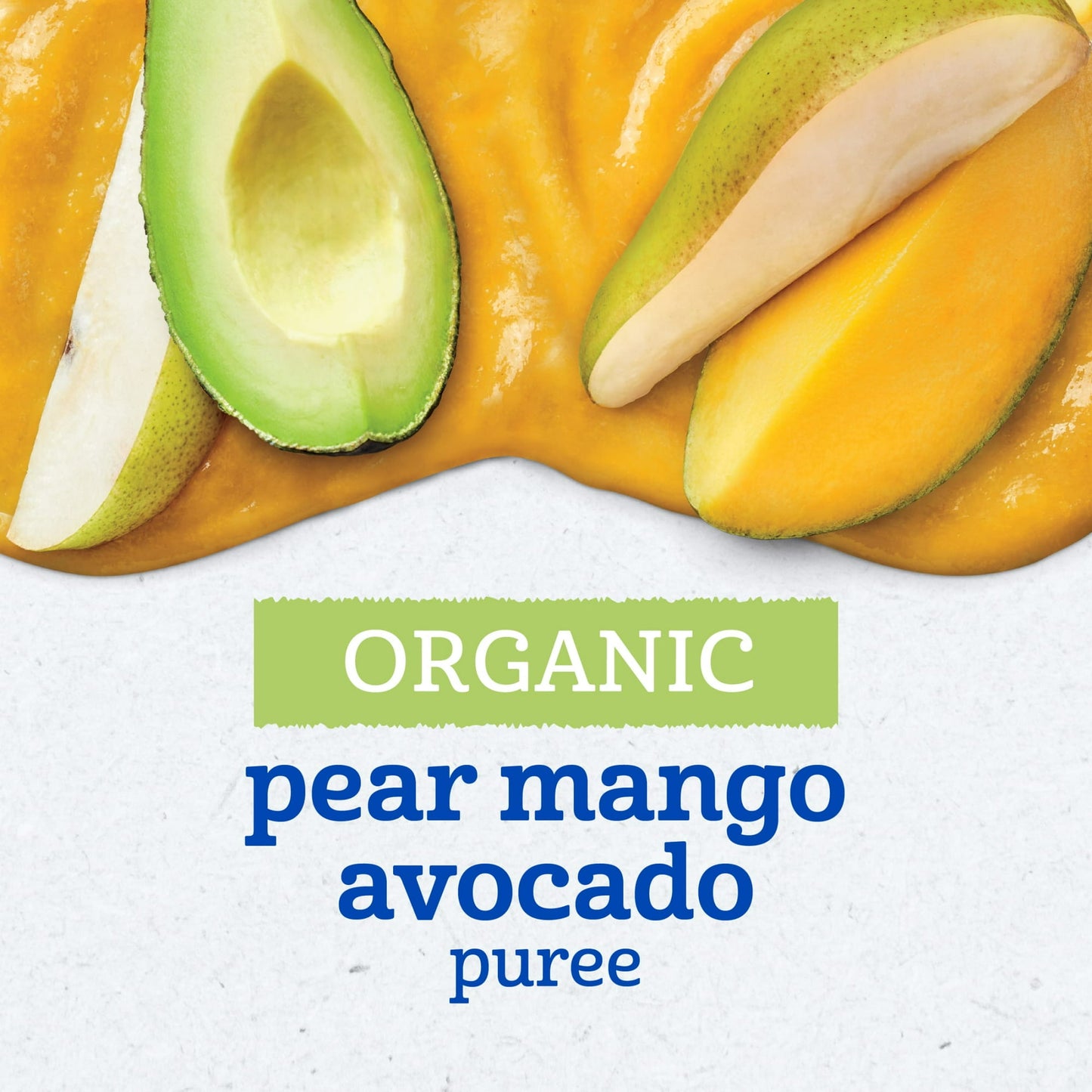 Gerber Stage 2 Baby Food, Organic Pear Mango Avocado Puree, 3.5 oz Pouch