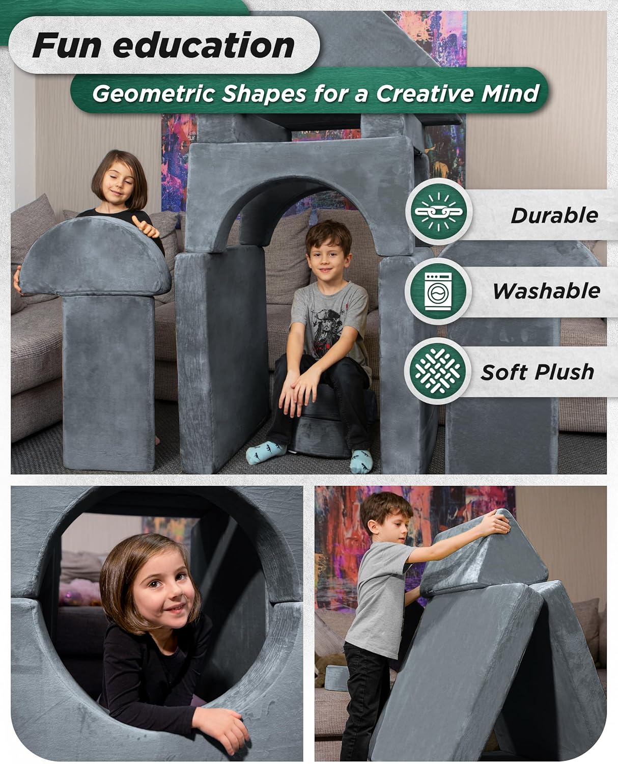 Image displaying kids playing with a soft modular play furniture