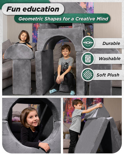 Image displaying kids playing with a soft modular play furniture