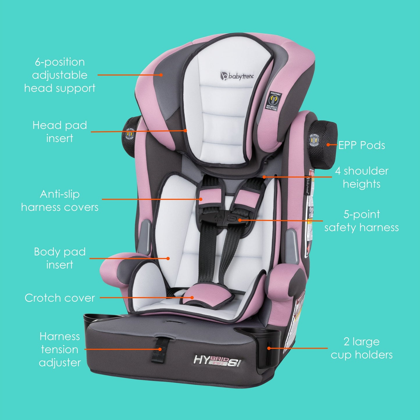 Baby Trend Hybrid SI 3-in-1 Combination Booster Car Seat