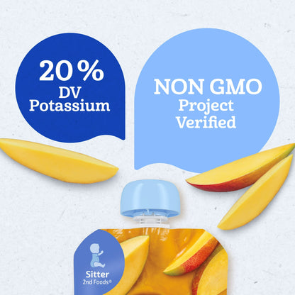 Gerber Stage 2 Baby Food, Mango Puree, 3.5 oz Pouch