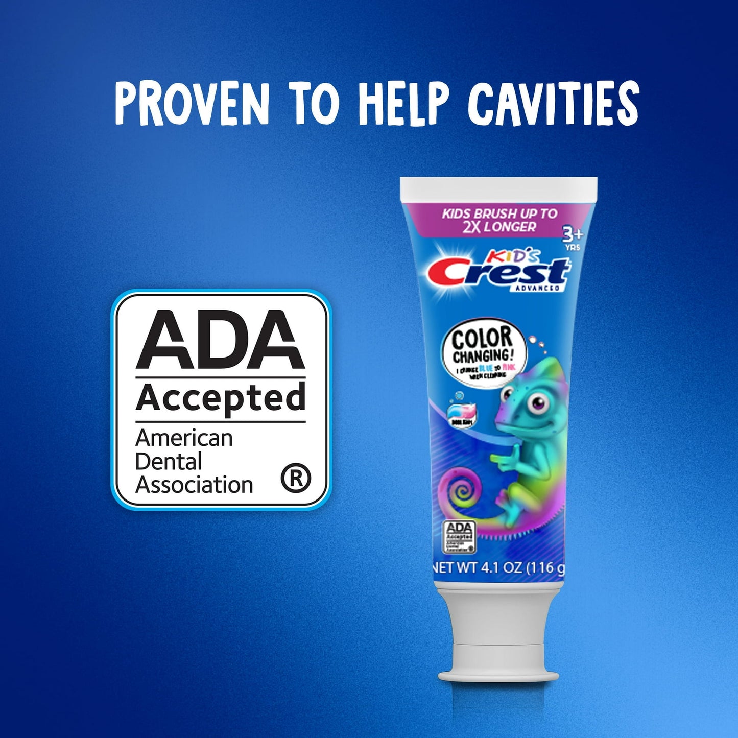 Crest Kids Advanced Fluoride Toothpaste, Bubblegum Flavored, 4.2 oz