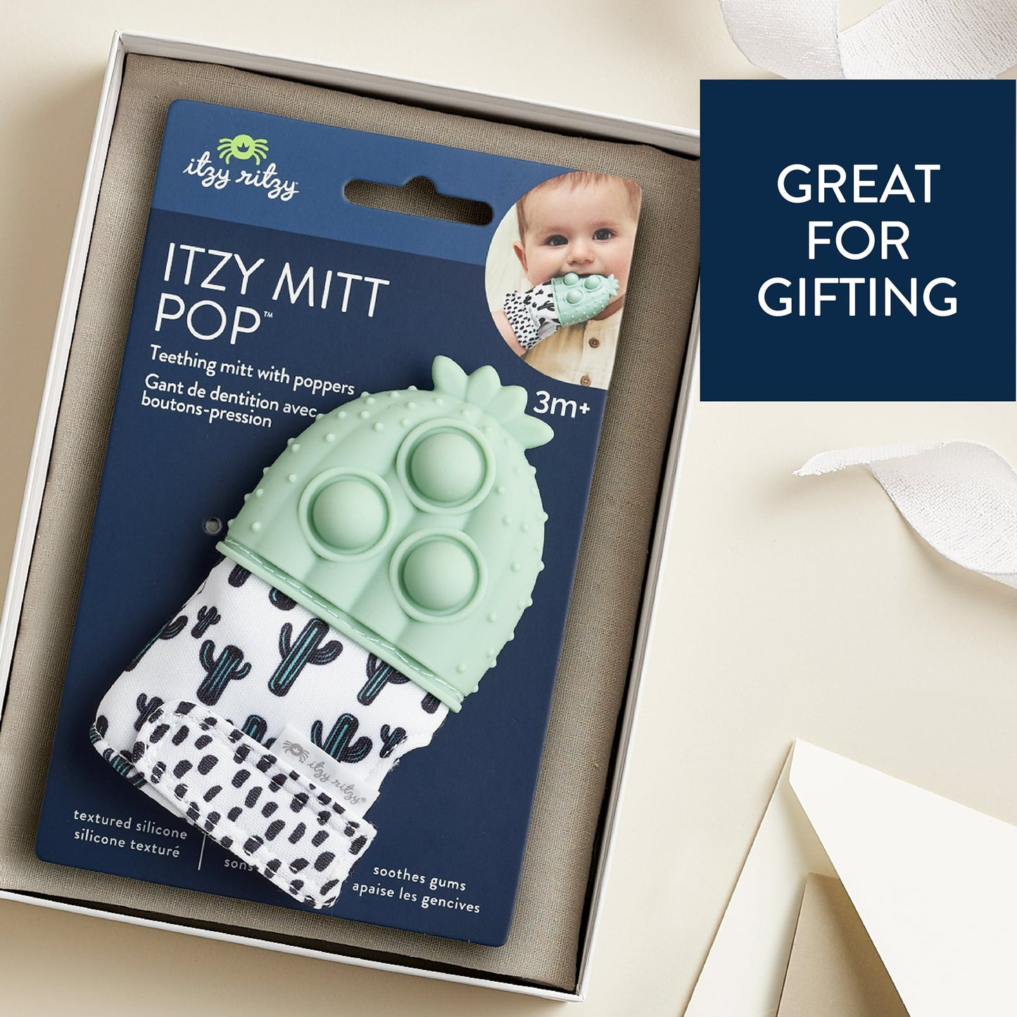 Itzy Ritzy Itzy Mitt - Cactus Pop Teether