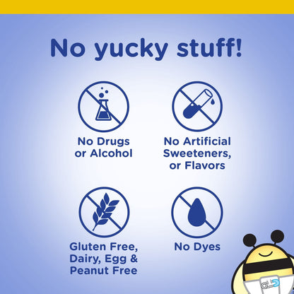 Image displaying text and graphs for gentle relief products