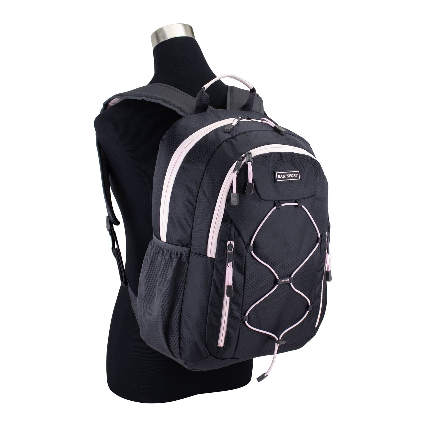 Versatile dual-carry backpack with adjustable shoulder straps and top handles for multiple carrying options.