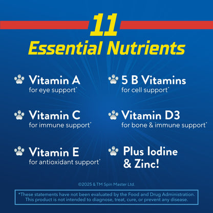 Image showing text about a Daily wellness supplement product for kids