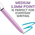 BIC 4-Color Retractable Ball Point Pens, 7-Count, Assorted Colors