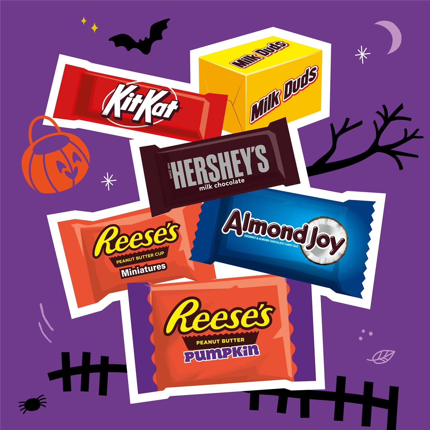 Hershey Assorted Flavored Halloween Candy, Bag 23.05 oz