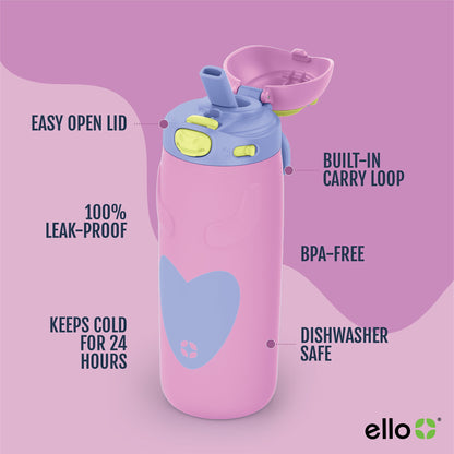 Ello Ellies 14 oz Stainless Steel Water Bottle