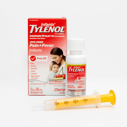 Image displaying a gentle relief product for fever & pain, for children