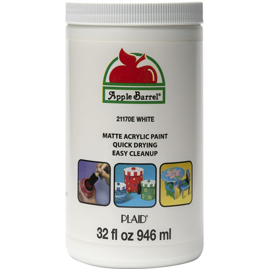Apple Barrel 21170E Acrylic Craft Paint, Matte Finish, 32 fl oz