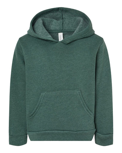 Green Christmas kids hoodie on a white background