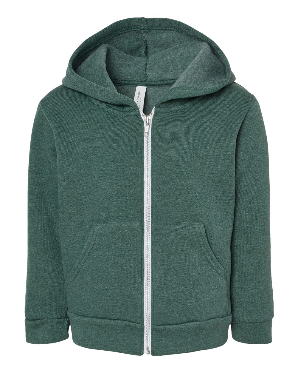 Toddler Zip-Up Hoodie Heather Forest  – Soft Fleece Cotton Blend |  Kids Hoodie | Unisex Toddler Jacket