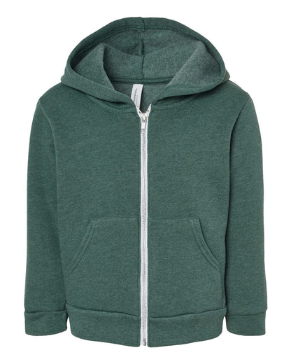 Toddler Zip-Up Hoodie Heather Forest  – Soft Fleece Cotton Blend |  Kids Hoodie | Unisex Toddler Jacket