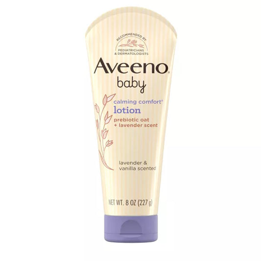 Baby Calming Comfort Lotion, an 8 oz (227g) tube of baby lotion. 