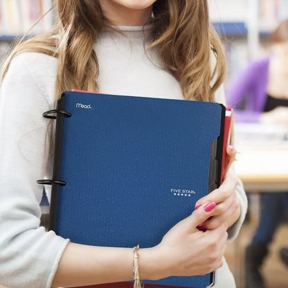 Five Star Flex Refillable College Ruled Notebook Plus Study App, 1", Pacific Blue, Plastic, 3 Ring, 60 Sheets