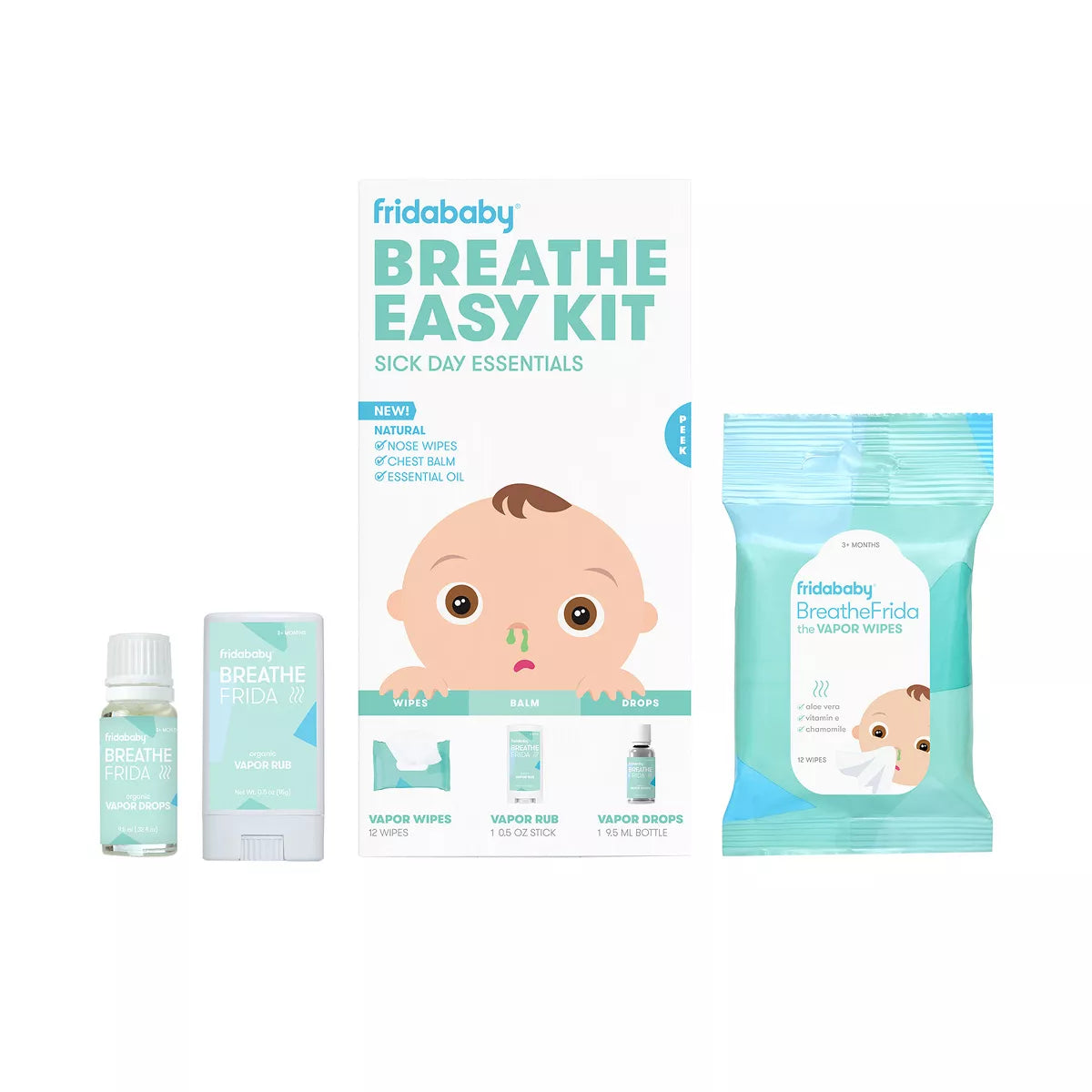 Breathe Easy Kit with various components on a white background
