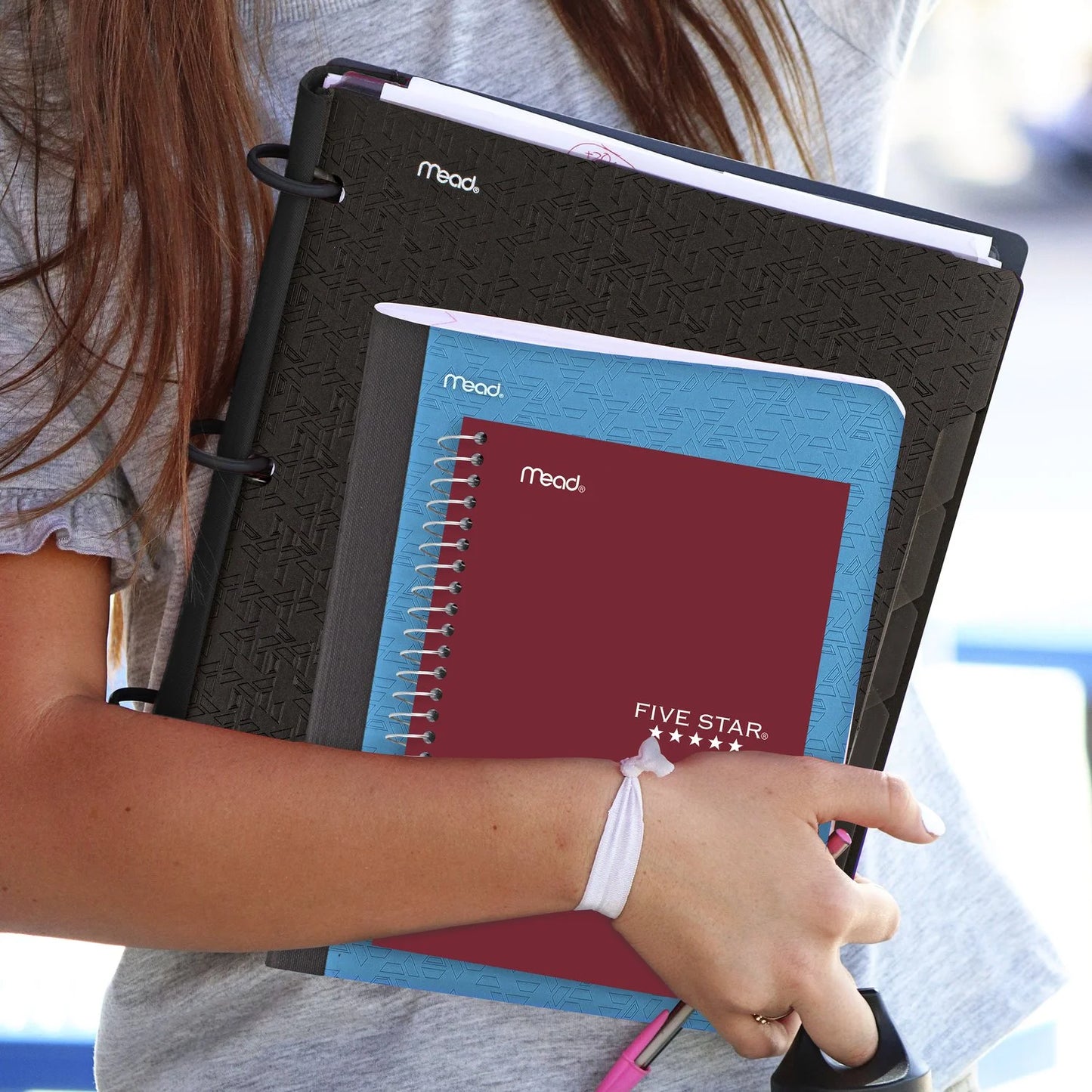 Five Star 1 Subject 7x5 Notebook Burgundy