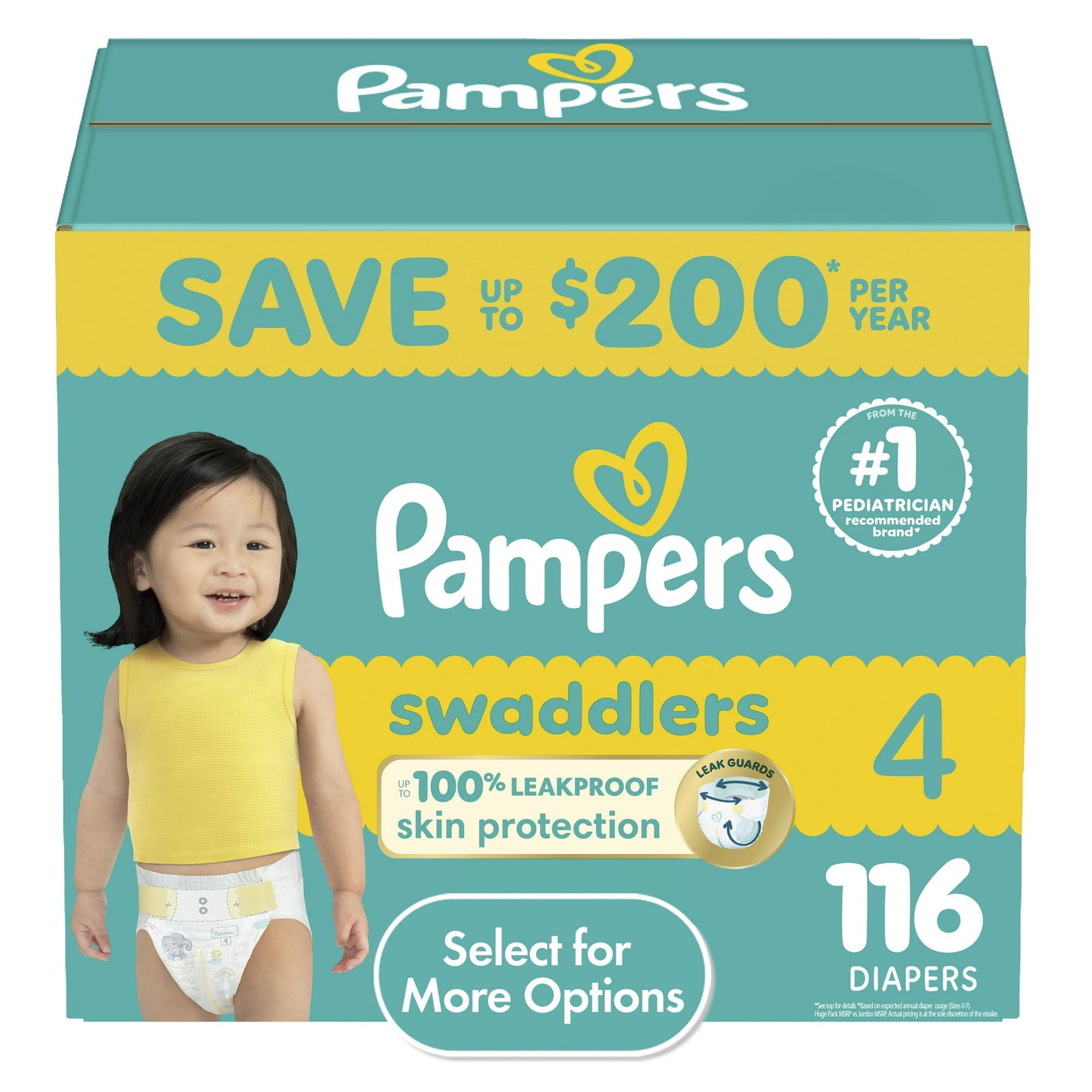 Disposable baby diapers for comfort and leak protection