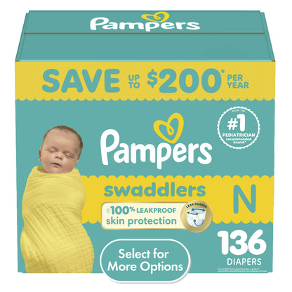 Disposable baby diapers for comfort and leak protection
