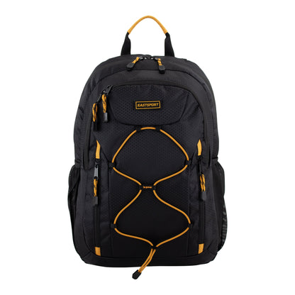 Versatile dual-carry backpack with adjustable shoulder straps and top handles for multiple carrying options.