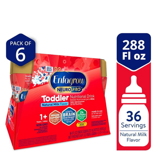 Enfagrow NeuroPro Toddler Nutritional Drink, To Support Picky Eaters, 8 Fl Oz Bottle, 6 Count