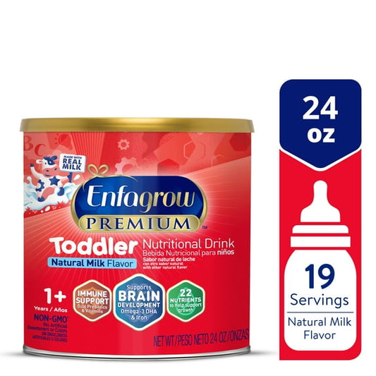 Enfagrow Premium Toddler Nutritional Drink, To Support Picky Eaters, Natural Milk Flavor, 24 Oz Can