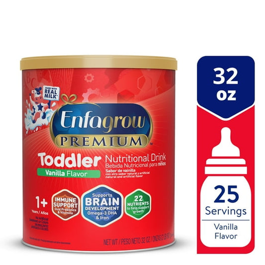 Enfagrow Premium Toddler Nutritional Drink, Vanilla Milk Flavor, 32 oz