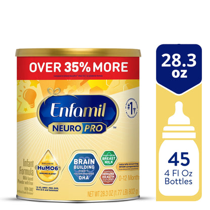 Enfamil NeuroPro Powder Baby Formula, Brain Support