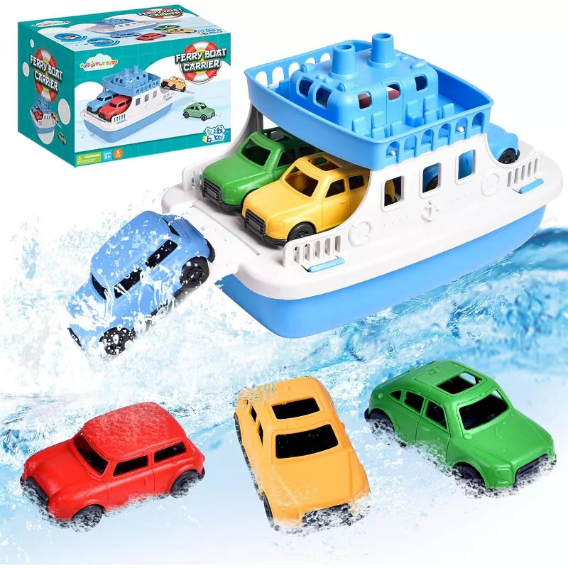 Ferry Boat Carrier Bath Toy Set. 