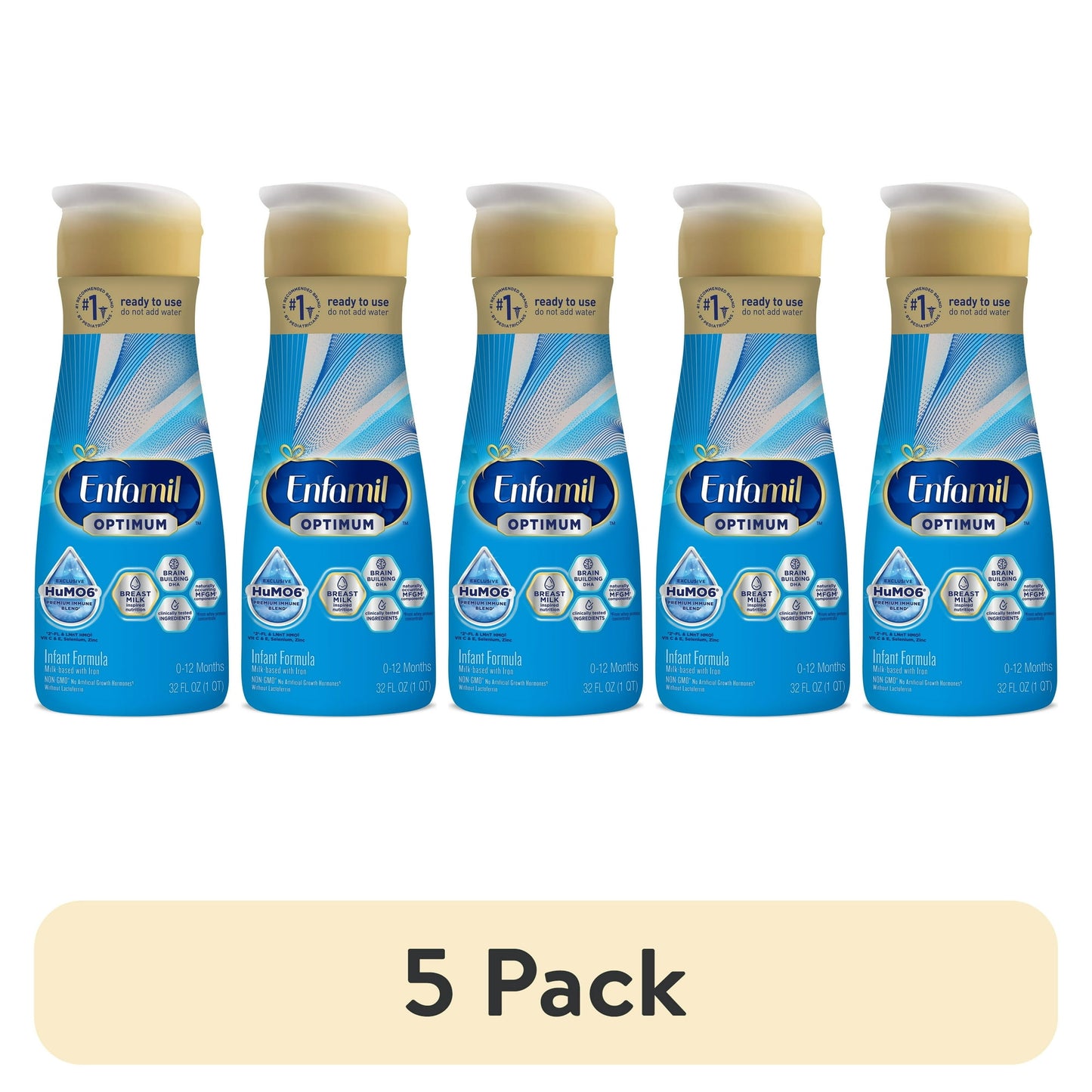 Five bottles of Formula with a '5 Pack' label on a white background.