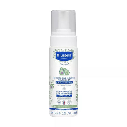 Foam Shampoo for Newborns, specifically designed for cradle cap. 