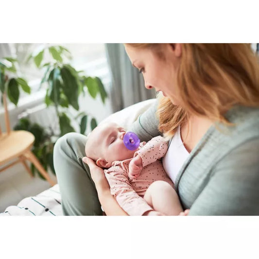 Philips Avent Soothie 0-3m - Pink/Purple - 4pk