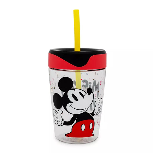 Silver Buffalo Disney Mickey Mouse Kids Spill-Proof Tumbler With Straw | Holds 18 Ounces