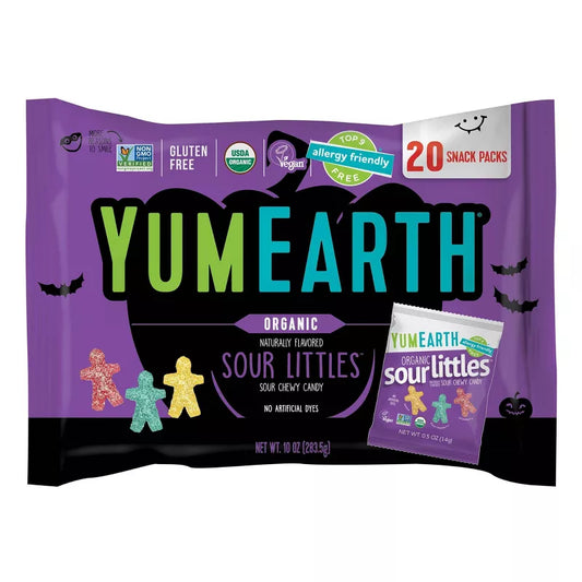 YumEarth Halloween Sour Littles Laydown Bag Candy