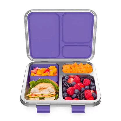 Bentgo Kids' Stainless Steel Leakproof 3 Compartments Bento-Style Lunch Box