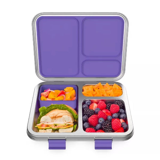 Bentgo Kids' Stainless Steel Leakproof 3 Compartments Bento-Style Lunch Box