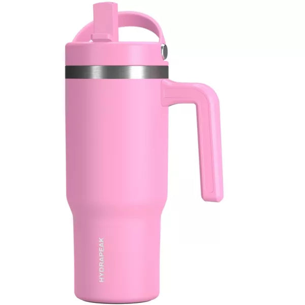 Hydrapeak Kids Voyager 18 Oz Stainless Steel Tumbler With Handle and Spill Proof Straw Lid