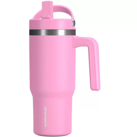 Hydrapeak Kids Voyager 18 Oz Stainless Steel Tumbler With Handle and Spill Proof Straw Lid