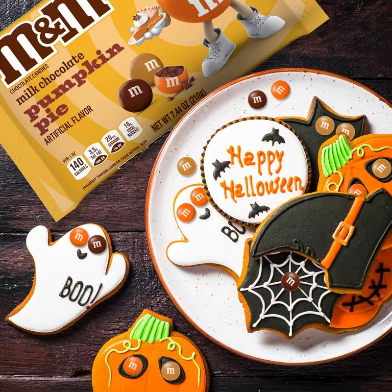 M&M's Halloween Milk Chocolate Pumpkin Pie Candy - 7.44oz