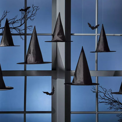 8ct Halloween Decor Kit Black Witch Hats - Hyde and EEK! Boutique: Party Decorations