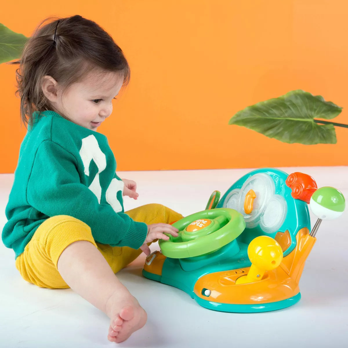 Bright Starts Lights & Colors Driver Steering Wheel Baby Toy