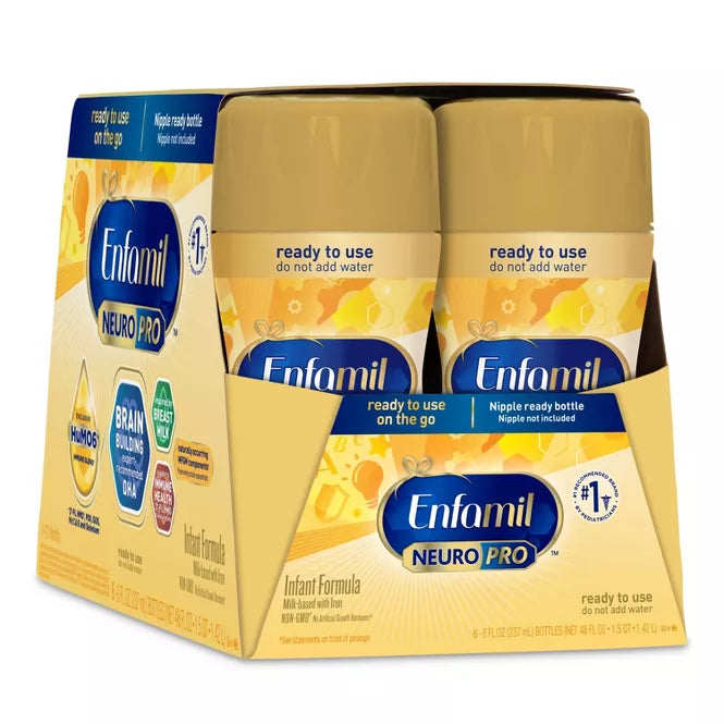 Enfamil NeuroPro Ready to Feed Infant Formula Bottles - 8 fl oz Each/6ct