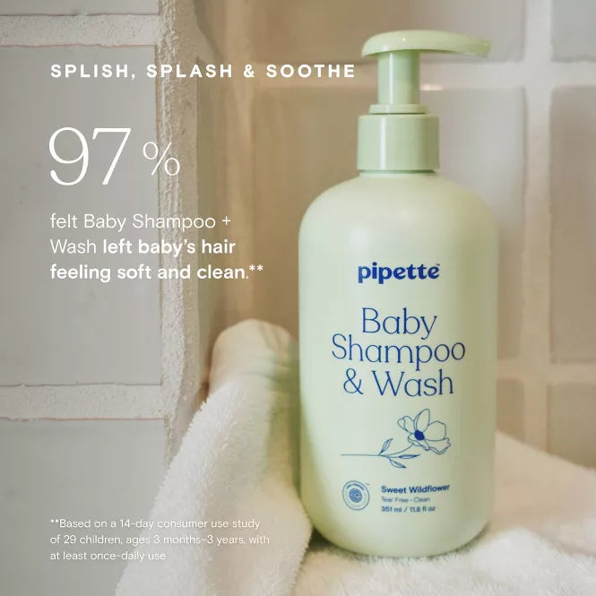 Pipette Baby Shampoo + Wash Sweet Wildflower - 11.8 fl oz